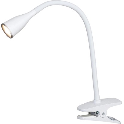 Rabalux LED Namizna svetilka s sponko Jeff bela 4,5 W/330 lm/230 V/3000 K
