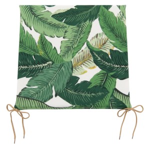 Doppler Sedežna blazina z zadrgo zeleni listi