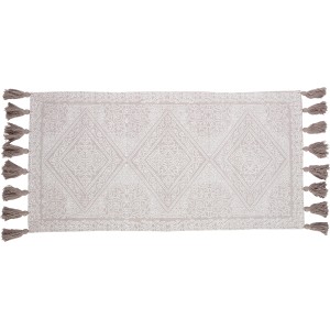 OBI Preproga iz bombaža Vzorčasta Bež-taupe 60 x 120 cm