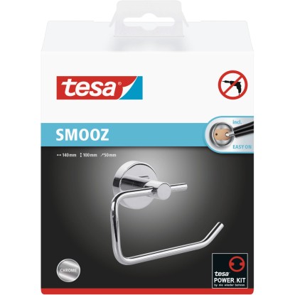 Tesa Držalo za WC-papir Smooz visoko sijajno kromirano