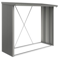 Biohort Regal za drva WoodStock vel. 230 x 229 x 102 cm kremenčevo siva-kovinska