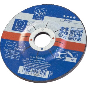 LUX-TOOLS Grobi kolut kolenast za kovine 115 mm