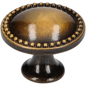 Siro Gumb za pohištvo 1349 Kovina Barva starinske medenine Ø 25 mm