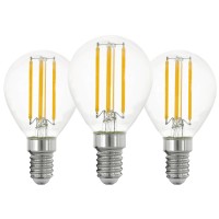 Eglo E14 LED-sijalka P45 7 W 2700 K 806 lm 7,8 cm x Ø 4,5 cm 3-delni komplet