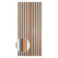 Trakasta zavesa rjavo-bež 90 cm x 200 cm