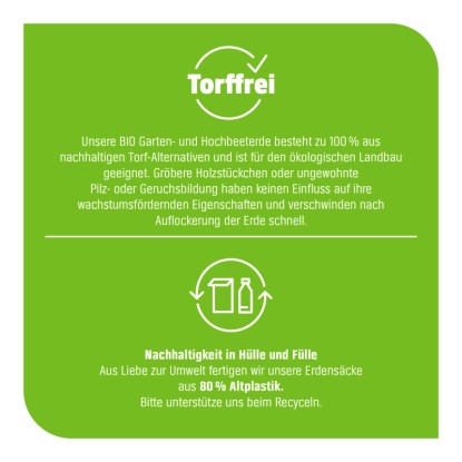 GROW by OBI Bio zemlja za vrtove in visoko gredo brez šote 1 x 45 l