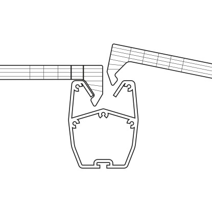 Gutta Nadstrešek za teraso Komplet Antracit 306 cm x 306 cm