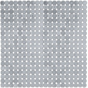 Kleine Wolke Podloga za prho Sign 55 cm x 55 cm srebrna