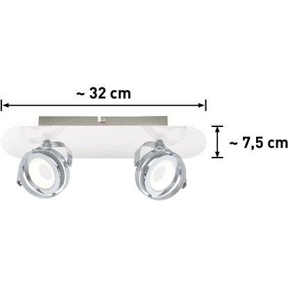 LED-reflektor z 2 sijalkama Montaro