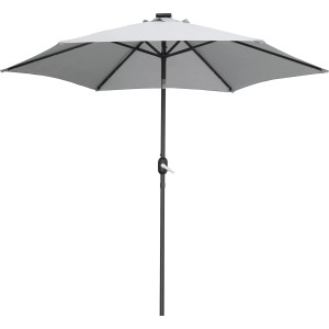 Senčnik Wando Ø 270 cm z ročico in LED osvetlitvijo