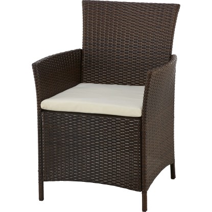 Komplet vrtnega pohištva Canera 4-delni poliratan rjave barve