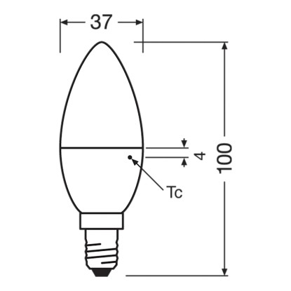 Osram LED-sijalka v obliki sveče E14/5,4 W (470 lm) Topla bela svetloba 3 kosi