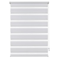 Gardinia Easyfix dvojni rolo z montažno tirnico 120 cm x 150 cm bela