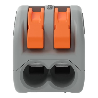 Wago Sponka z vzvodom, Ø 0,08 mm - 4 mm, 2-polna, 5 kosov