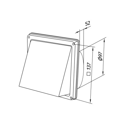 Izpušna napa System Ø 100 mm legirano jeklo