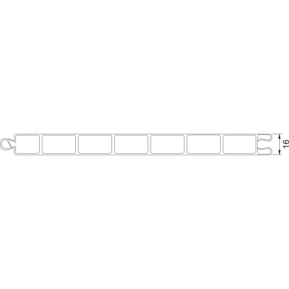 PVC Plošče z votlimi komorami 1,6 cm bronaste 200 cm x 20 cm