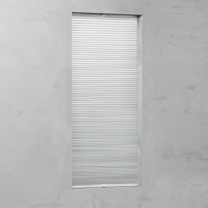Cocoon Zatemnilna satasta plise zavesa 25 mm bela 70 cm x 130 cm