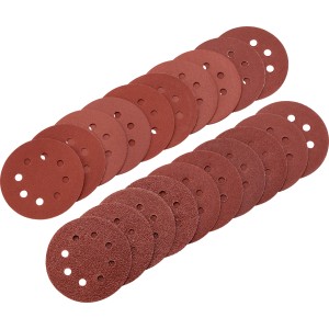 LUX-TOOLS Komplet brusnih kolutov za ekscentrične brusilnike 115 mm