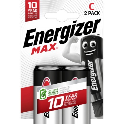 Energizer Max Alkalna baterija C Pakiranje po 2 kosa