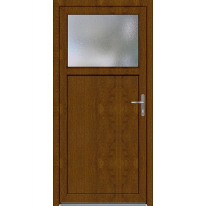 Plastična stranska vhodna vrata K504 98 cm x 198 cm DIN D dekor Golden Oak