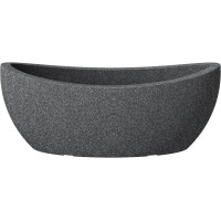 Scheurich Cvetlični lonec Jardiniere Wave Globe 58 cm x 24 cm črn granit