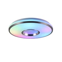 Reality Stropna LED-svetilka 1-plamenska Realta aluminij krtačen Ø 39 cm