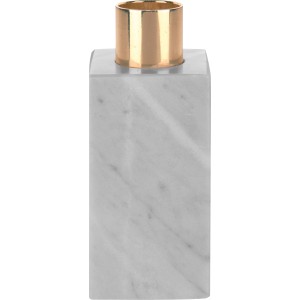 Svečnik Modern Antique 10 cm x 4,5 cm x 4,5 cm Belo-siv