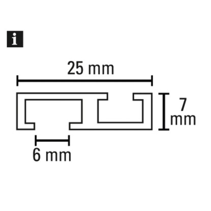 Gardinia Aluminijasto vodilo za zavese, 1-kanalno, belo, 150 cm
