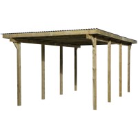 Weka Enojni avtomobilski nadstrešek 606 Vel. 2 300 x 600 cm