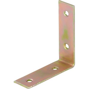 Vezni kotnik rumen pocinkan 60 mm x 60 mm x 18 mm