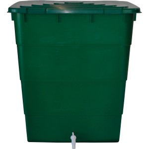 Sod za deževnico oglat 300 l s pokrovom in pipo