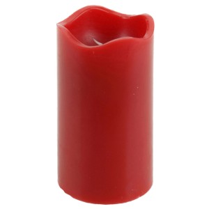 LED sveča Ø 7 cm x 13 cm rdeča