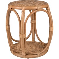 Dodatna miza 45 cm x Ø 45 cm naravne barve