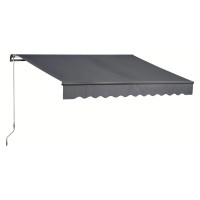Markiza s pregibnimi rokami Aventura 400&nbsp;cm x 250&nbsp;cm, Barva antracita
