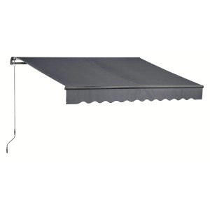 Markiza s pregibnimi rokami Aventura 400 cm x 250 cm, Barva antracita