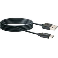 Schwaiger Sinhronizacijski in polnilni kabel P4U tipa USB C na A črn 2 m