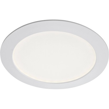 Briloner Vgradna LED-svetilka Umetna masa Bela V: 2,9 cm Ø: 17 cm