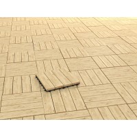 Ploščica na klik Les Macesen narebren 30 cm x 30 cm x 3 cm 4 kosi