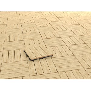 Ploščica na klik Les Macesen narebren 30 cm x 30 cm x 3 cm 4 kosi