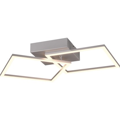 Reality Stropna LED-svetilka Trail 1-plamenska v barvi titana 44,6 cm x 39,6 cm