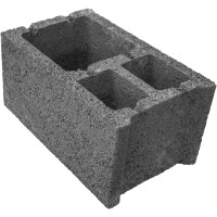 Oblak Betonski vogalnik 24 cm x 19 cm x 39 cm cementno siv