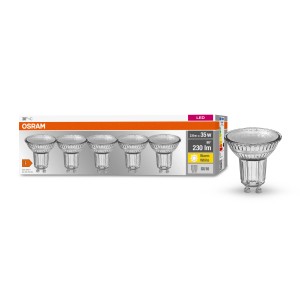 Osram Sijalka LED GU10 2,6 W toplo bela 230 lm 5 v kompletu 5 x 5 cm (V x Ø)
