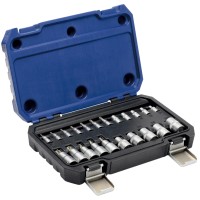 LUX-TOOLS Komplet nasadnih ključev Comfort 6,3 mm (1/4") in 12,7 mm (1/2") 22-de