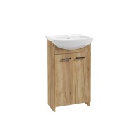 Deftrans Kopalniška omarica z umivalnikom Twins zlati hrast 50 x 40 x 85,5 cm