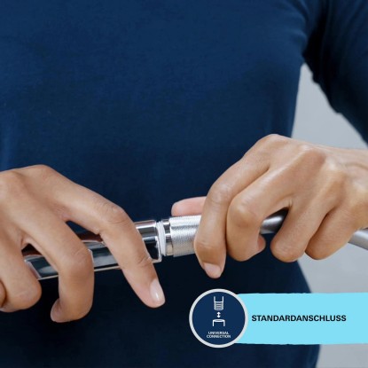 Grohe Ročna prha Vitalio Comfort 110 krom oglata 3 vrste curka Quickfix