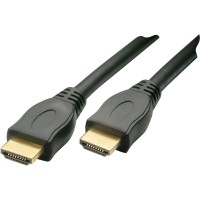 Priključni HDMI-kabel 2 m pozlačen Črne barve HDMI0200 043