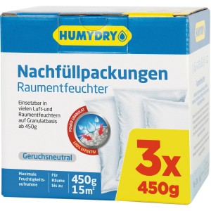 Humydry Univerzalno polnilo za razvlaževalnik Nevtralno 3 x 450 g