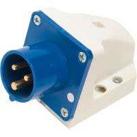 CEE stenski vtič 3-polni IP44 16 A rdeč