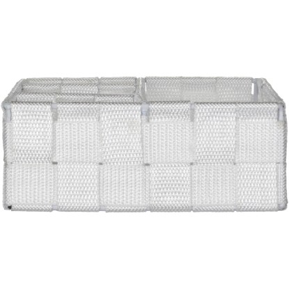 Regalna Organizator Adria Mali Bele barve 26 cm x 6,5 cm x 17 cm