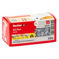fischer Razporni zidni vložek SX Plus 200 kosov 4 x 20